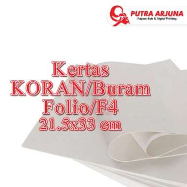 KERTAS KORAN BURAM - F4, 1 RIM - 500 Lembar Multivariasi Multicolor