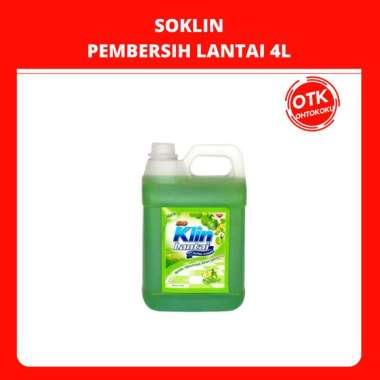 SOKLIN PEMBERSIH LANTAI 4LITER JERIGEN hijau muda apel