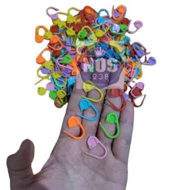 Peniti Hijab Plastik Rainbow isi 10pcs