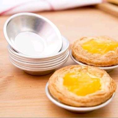 WADAH ALUMINIUM FOIL KUE TART PIE SUSU MINI LOYANG CETAKAN KUE BULAT