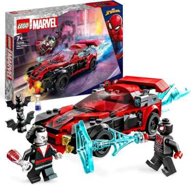 LEGO Marvel Spider-Man - 76244 Miles Morales vs Morbius Set Movie Superhero Spiderman Racer Motorcar