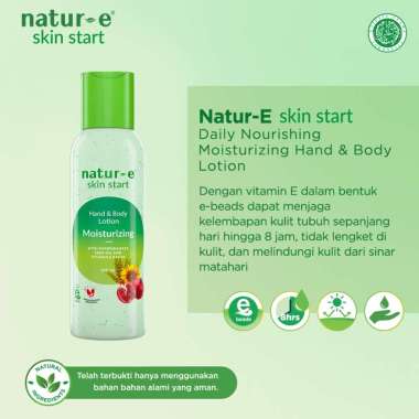 Natur E Daily Nourishing Moisturizing Hand & Body Lotion 100ml - Hand Body Lotion Natur E Hijau 100m