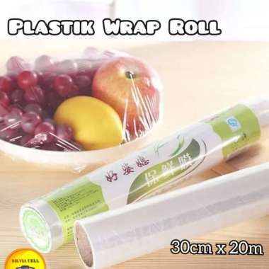Plastik Wraping Food Cling Wrap Roll Bening tutup Segel makan