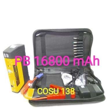 Powerbank 16800mAh Asli jump jumper Starter Aki Battery Mobil