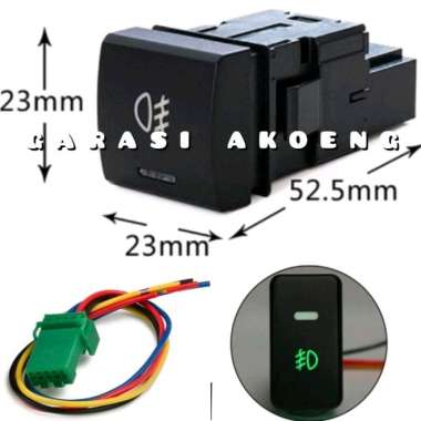 Switch Foglamp Saklar Lampu Kabut Projie Toyota Corolla Altis Rush Camry Fortuner Avanza Veloz Hilux