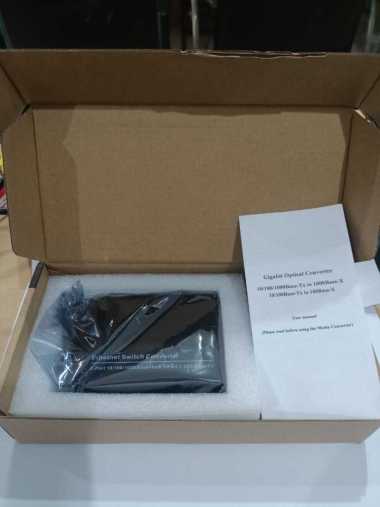 Fiber Media Converter 2 FO 2 LAN Gigabit POE Switch Fiber Optic HTB 2 SC