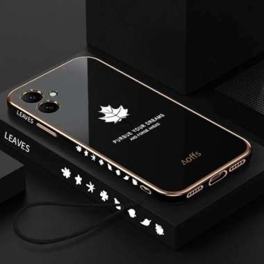 Promo Case Maple Samsung A04 / A04E Softcase Plating Terbaru Samsung A04e Hitam