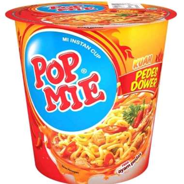 Pop Mie Instan Cup Kuah Pedas Dower 75 gr
