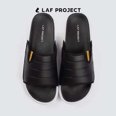 LAF Project - Sandal Slip On Pria Wanita - Arkan 39 BlackWhite