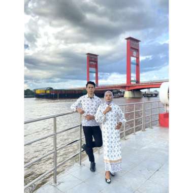 Songket PaSH - Baju Couple Jumputan Kekinian Khas Palembang Motif Titik 7 Berbagai Macam Warna Baju 