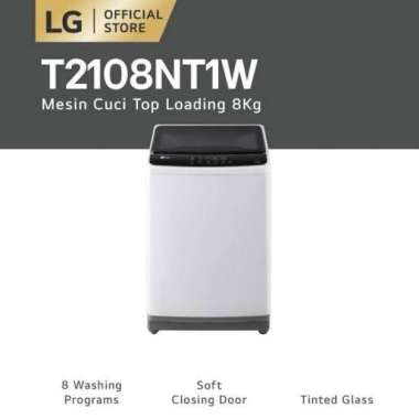 LG MESIN CUCI 1 Tabung 8 Kg T2108NT1W T2108 PROMO MURAH STANDART