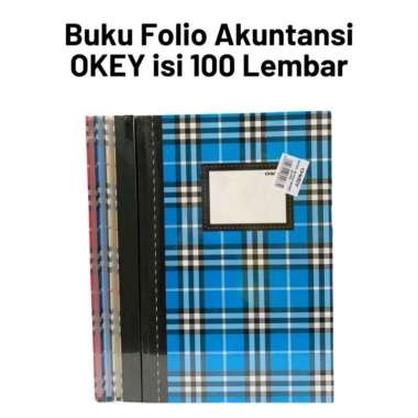Buku Folio Okey isi 100 Lembar / Buku akutansi / Buku Garda