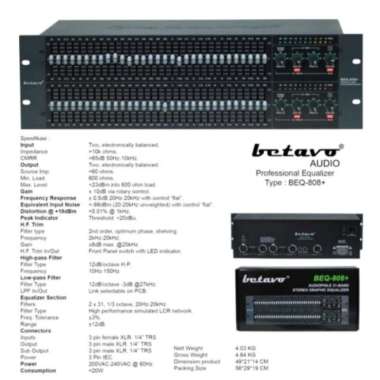 Equalizer Betavo BEQ-808+ Original GARANSI RESMI 1 TAHUN
