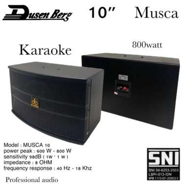 Speaker Pasif Dusenberg 10 Inch Musca 10 Profesional Speaker Karaoke
