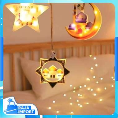 Raja Import L6192 Lampu Tirai LED Gantung Hiasan Ramadhan / Lampu Tirai Dekorasi Ramadhan / Dekorasi