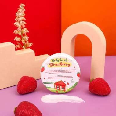 BODY SCRUB LULUR ALA SALON 100GR /LULUR BADAN Strawberry