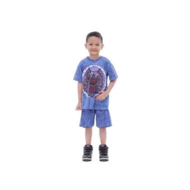 Setelan Anak Kaos Barong Bali XL Navy