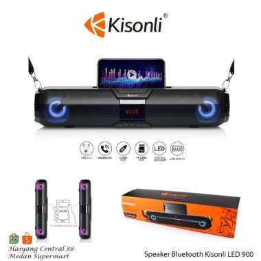 Speaker Bluetooth Kisonli LED 900 Super Bass 2400mAH
