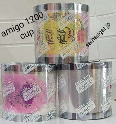 Plastik lid seal cup / tutup gelas / seal cup pop ice/seal cup polos amigo polos