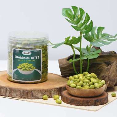 Keripik Kacang Edamame Renyah Krispi 100% Produk Lokal 150-215gr Toples 350ml (150gr)