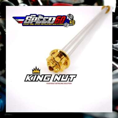 As Roda Belakang Satria Fu Gear As Roda Probolt Stainless Steel King Nut Gold