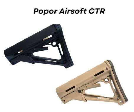 POPOR AIRSOFT / PCP CTR - CARBINE Hitam