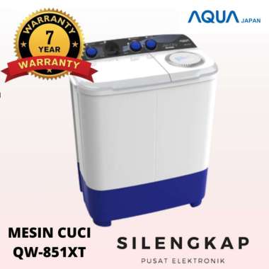 MESIN CUCI AQUA JAPAN QW851XT 8KG 2 TABUNG 851XT 8 KG 851 HIJAB SERIES