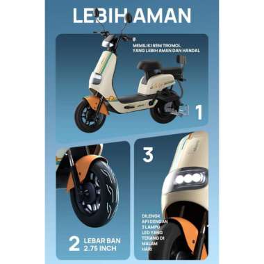 Sepeda Listrik Ofero Galaxy 2 Hijau