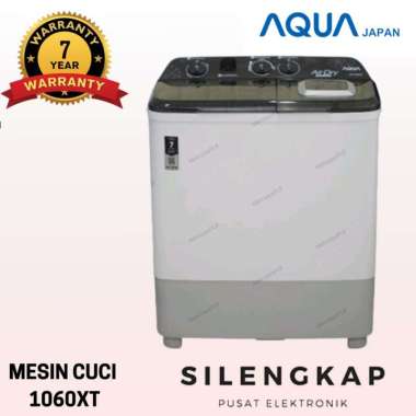 Mesin Cuci 2 tabung AQUA QW-1060XT 10kg garansi motor 7 tahun QW 1060