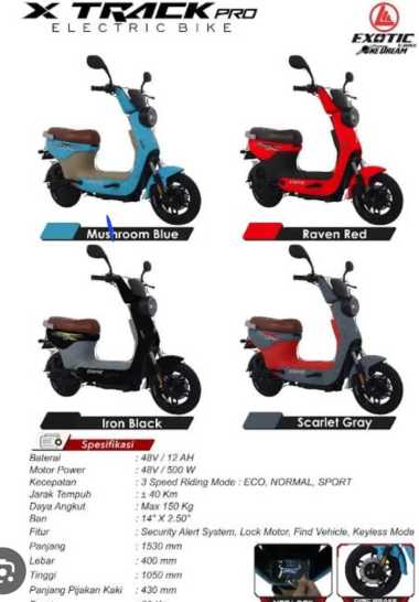 Sepeda Listrik Exotic X-Track Pro Biru
