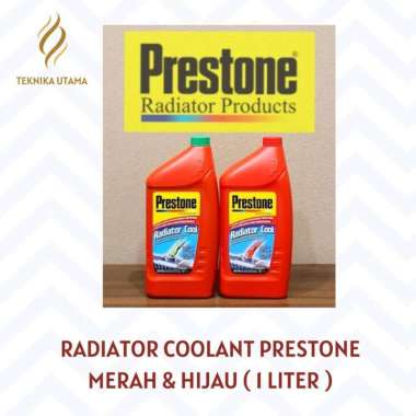 Air Radiator Prestone Coolant 1 liter Merah/Hijau Merah