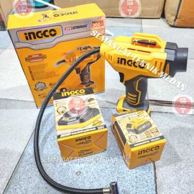 CACLI2018 CORDLESS KOMPRESOR ANGIN MINI POMPA BAN 150PSI 20V 4AH INGCO