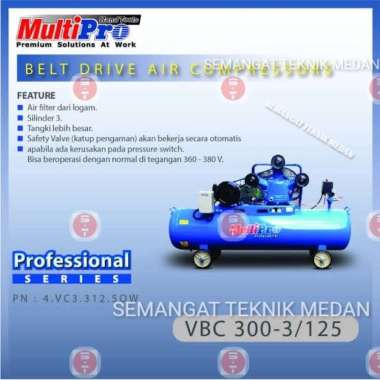 VBC300-3/125 COMPRESSOR KOMPRESOR ANGIN LISTRIK 3HP MULTIPRO VBC 300