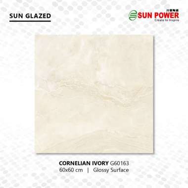 Keramik Lantai - Cornelian Series 60x60 | Sun Power ivory