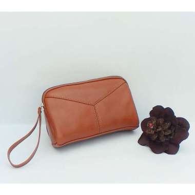 Dompet Wanita Pouch Kulit Asli 1 Hitam