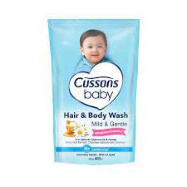 sabun cussons hair and body wash 2in1 MILD N GENTLE REFILL