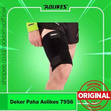 Pelindung Paha Aolikes 7956 Support Protector Thight Guard Deker Paha Olahraga Futsal Gym Voli Tenis
