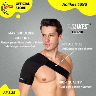 AOLIKES 1693 Shoulder Support Sleeve Pad Deker Pelindung Penyangga Bahu Kiri