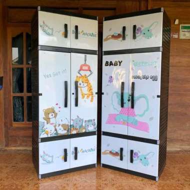 lemari plastik gantungan jumbo karakter