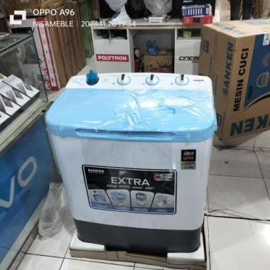 mesin cuci Sanken 7 kg garansi resmi 5 tahun