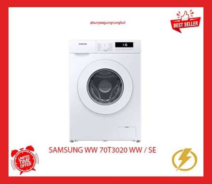 MESIN CUCI FRONT LOADING SAMSUNG 1 TABUNG 7KG WW - 70 T 3020 WW/SE