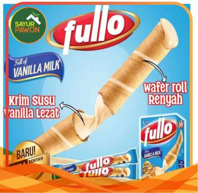 FULLO - Snack Coklat Wafer Roll Per Box isi 24 pcs - Sayur Pawon Jogja