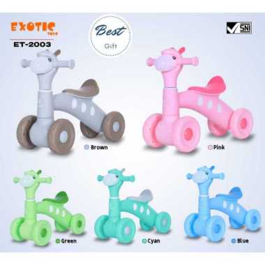 SEPEDA ANAK TERBARU BALANCE BIKE ET 2003 MUSIK & LAMPU // ET 2010 MOTIF PANDA MUSIK DAN LAMPU // ET