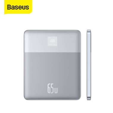 Baseus Blade2 Blade 2 65W Fast-Charging Power Bank 12000mAh With Cable Type C To C 100W Horizon Silv