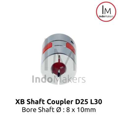 XB Shaft Coupler Flexible / Coupling CNC 8mmx10mm D25 L30