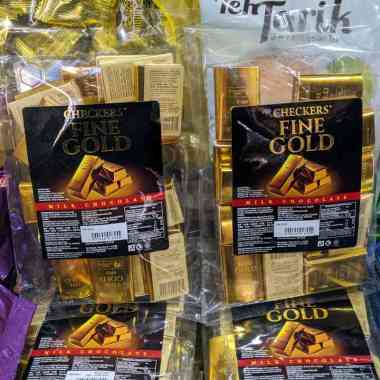 Checkers Fine Gold Milk Chocolate Coklat Susu Cokelat Keping Emas Malaysia