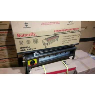 Panggangan Grill Gas Infrared Butterfly BBQ P001-S Stainless Steel