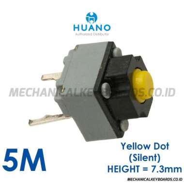 Huano Silent Mouse Micro Switch (Yellow - 7.3mm)