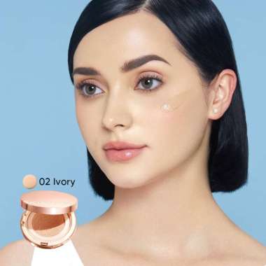 Skintific Cover All Perfect Cushion Shade Vanilla ivory Petal Almond Beige Sand Honey Cushion 02 Ivo