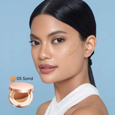 Skintific Cover All Perfect Cushion Shade Vanilla ivory Petal Almond Beige Sand Honey Cushion 05 San